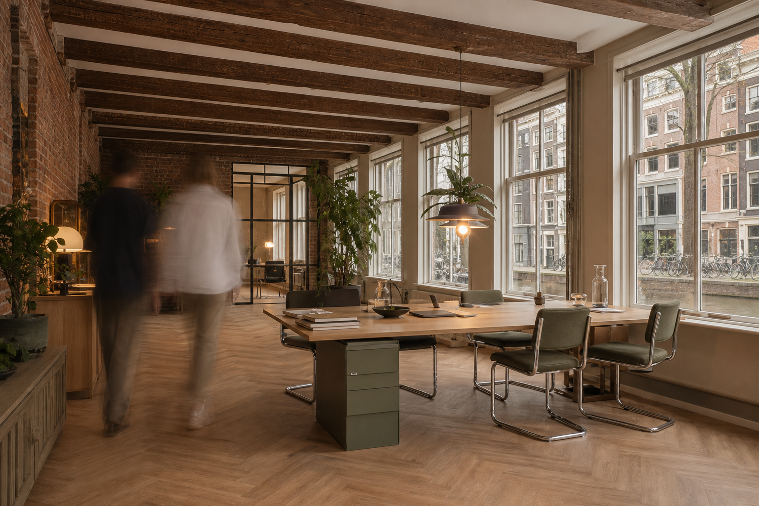 Dutch open-plan office interior
